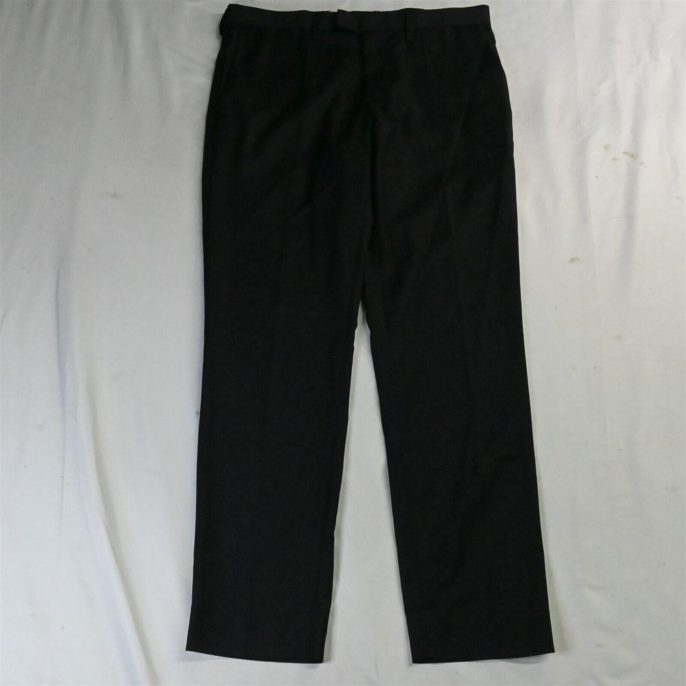 Charles & A Half 30 x 30‎ Black Straight Leg Flat Front Dress Mens Pants